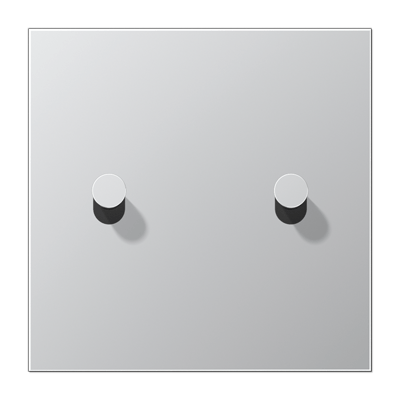 Centre plate with toggle lever "cone", 1-gang, 2 toggle levers, LS 1912 range, aluminium