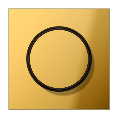Abdeckung mit Drehknopf 1fach, Serie LS, goldfarben