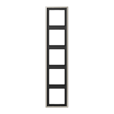 Rahmen 5fach, senkrechte und waagerechte Montage, LS&nbsp;990, Edelstahl