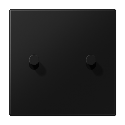 Centre plate with toggle lever "cone", 1-gang, 2 toggle levers, LS 1912 range, matt graphite black