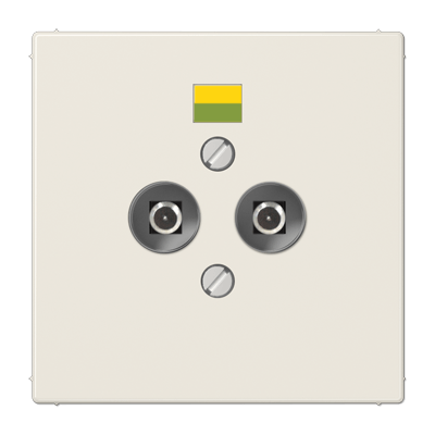 Potentialausgleich-Steckdose, Duroplast, Serie LS, weiß