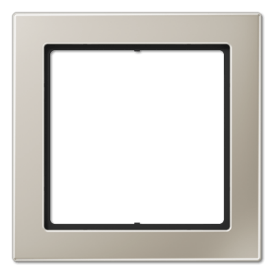 Rahmen, 1fach, FLAT DESIGN, Edelstahl