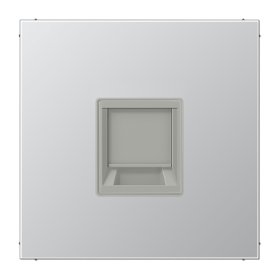 Abdeckung (gerastet) für Modular-Jack-Steckbuchsen, 1fach, UMA-CAT6A, RADIALL, Panduit, Assmann, Serie LS, Aluminium