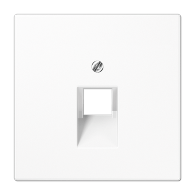 Abdeckung für IAE/UAE-Anschlussdosen 1 x 8-polig, Thermoplast, Serie LS, alpinweiß