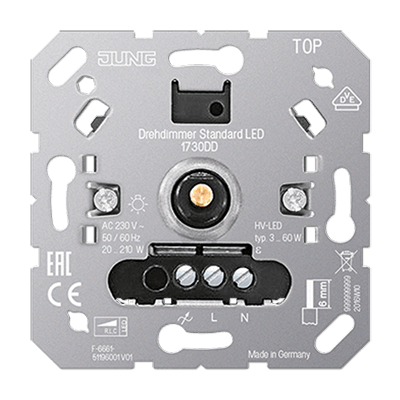 Drehdimmer Standard LED, ohne Nebenstelleneingang