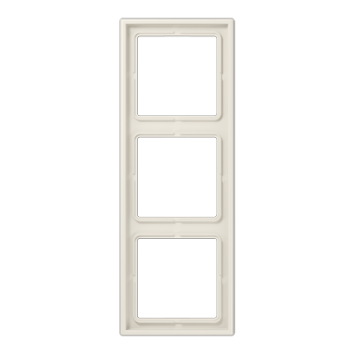 Rahmen 3fach, senkrechte und waagerechte Montage, Duroplast, LS 990, weiß