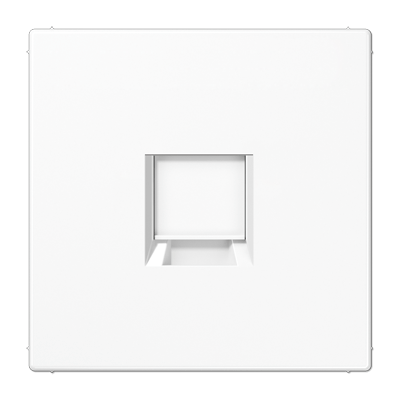 Abdeckung (gerastet) für Modular-Jack-Steckbuchsen, 1fach, UMA-CAT6A, RADIALL, Panduit, Assmann, Serie LS, alpinweiß