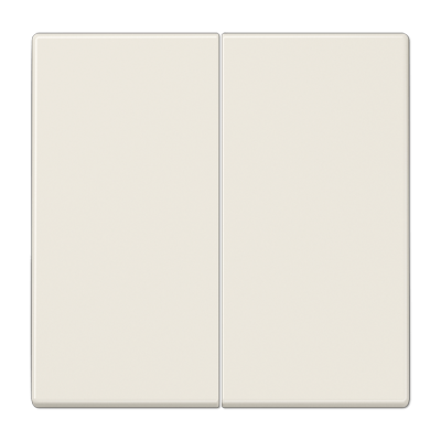 Wippe 2fach, Duroplast, Serie LS, weiß (ivory)