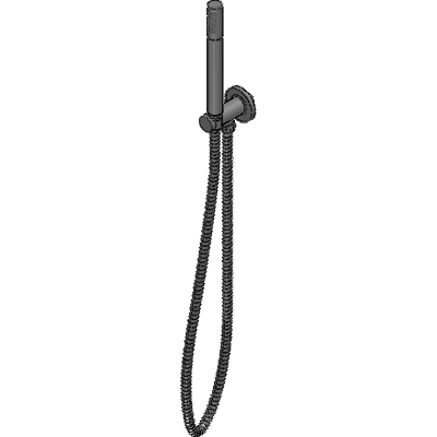 Just Taps Water Outlet and Holder with Metal Hose and Slim Handshower Industrial Valves