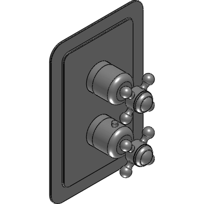 Just Taps Black, Cross Thermostatic 1 Outlet Shower Valve Industrial Valves