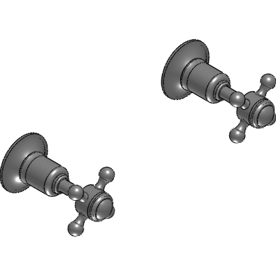 Just Taps Black, Cross Wall Valves Industrial Valves