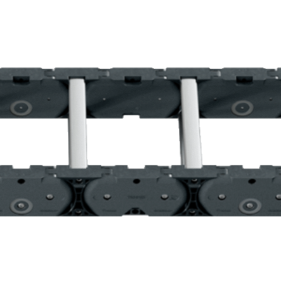 High-Performance Energiekette mit integrierter Rolle/-mit Rollen und Rollendämpfung