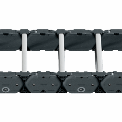 High-Performance Energiekette mit integrierter Rolle/-mit Rollen und Rollendämpfung