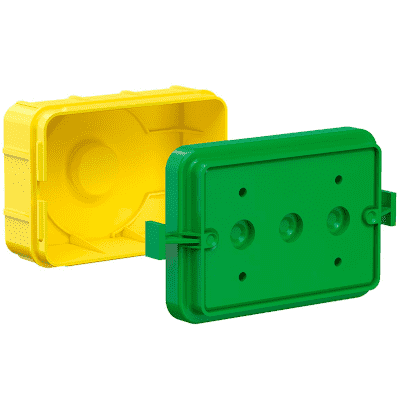 Concrete construction one-gang box