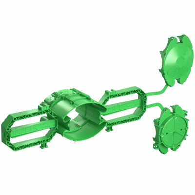 Prefix® concrete building box for fixing to the reinforcement