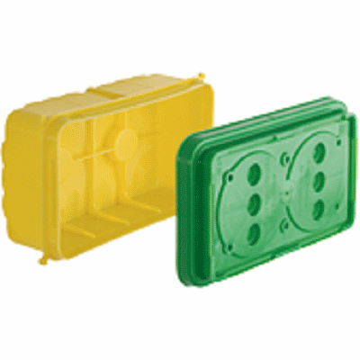 Concrete construction one-gang box