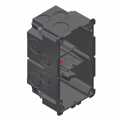 AGRO flush-mounted box 2x1
