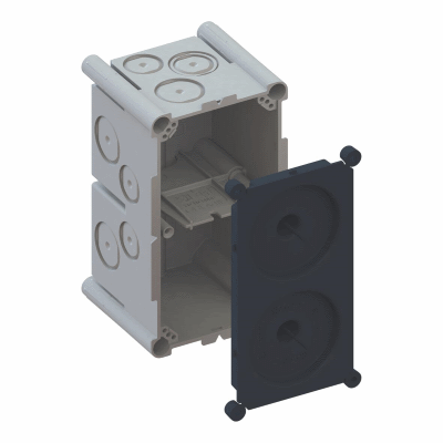 AGRO flush-mounted box 2x1