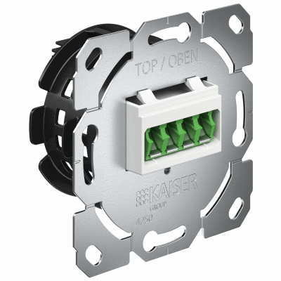 Optical termination outlet (OTO), partial equipped