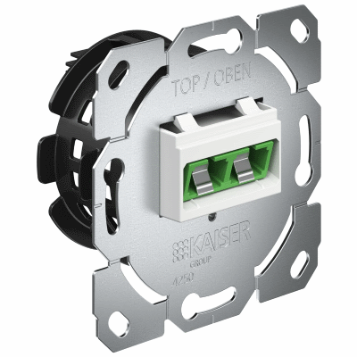 Optical termination outlet (OTO), partial equipped