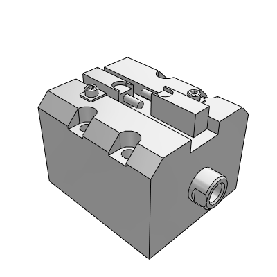 高温用油圧コンパクトシリンダー/ダブルロッド/フット