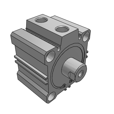 Lateral load cylinder/Double acting-single rod