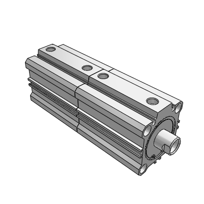 Compact Cylinder/Single Rod Multi-Stroke Cylinder (TS)