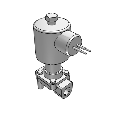 2 포트 솔레노이드 밸브(증기,온수/상시닫힘)