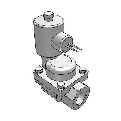 2 포트 솔레노이드 밸브(증기,온수/상시열림)