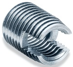 Threaded insert self-tapping, metric inner thread - for application in metal