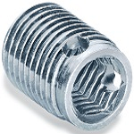 Threaded insert, self tapping with hexagonal socket - for application in plastic