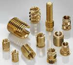 Threaded inserts for plastic and wood