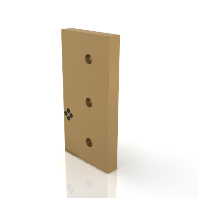 Flat guide bars, bronze with solid lubricant