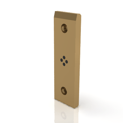 Sliding pads small dimensions, bronze with solid lubricant