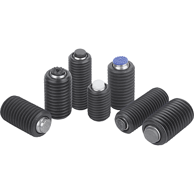 Support réglable à bille oscillante avec joint torique intégré, insert interchangeable et embase à six pans creux