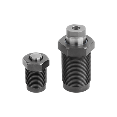 Screw-in hydraulic cylinder single-acting with spring return