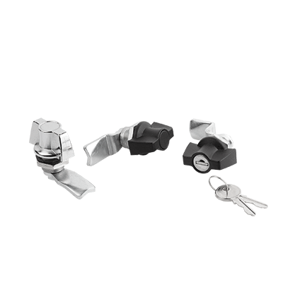 Serratura girevole con azionamento a leva