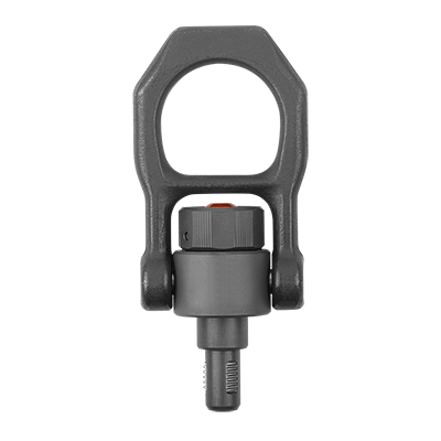 Perno di sollevamento filettato autobloccante in acciaio con grillo girevole