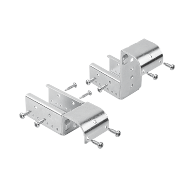 Support d'accrochage de Ø 30 en acier pour convoyeurs à rouleaux en acier