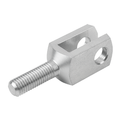 Clevis joints, steel or stainless steel with male thread