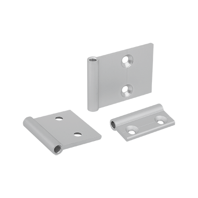 Hinge halves aluminium, in-frame