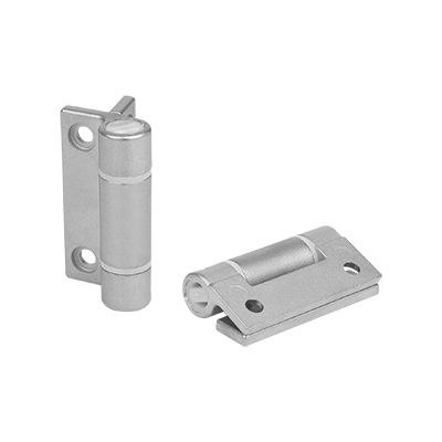 Spring hinges, stainless steel, 1,3 Nm