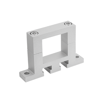 Złączki zaciskowe kołnierzowe aluminiowe do jednostki liniowej kwadratowej