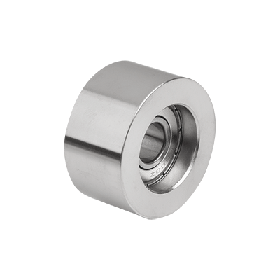 Roulettes de guidage en acier cylindriques