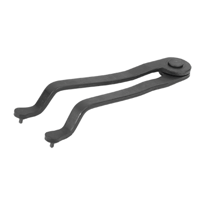 Face pin spanner adjustable, cranked