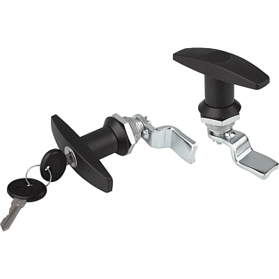 Serratura girevole con impugnatura a T