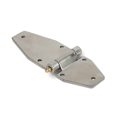 Strap hinges stainless steel with grease nipple