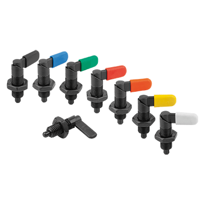 Cam-action indexing plungers