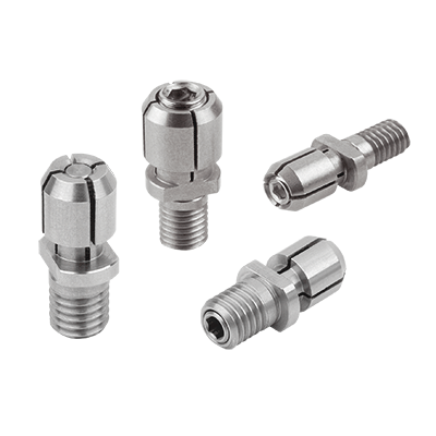 Mandrel collet for small bores