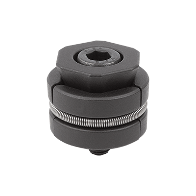 Centring clamp, steel, round